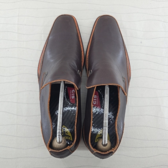 Toschi Mens CarbonLite Loafers Brown Orange Soft Leather CIS Equipped Size 11.5 main image 6